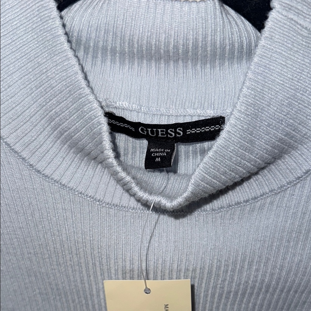 💰Light Blue Guess Turtleneck Top with Heart Detail 🩵 - Picture 4 of 6
